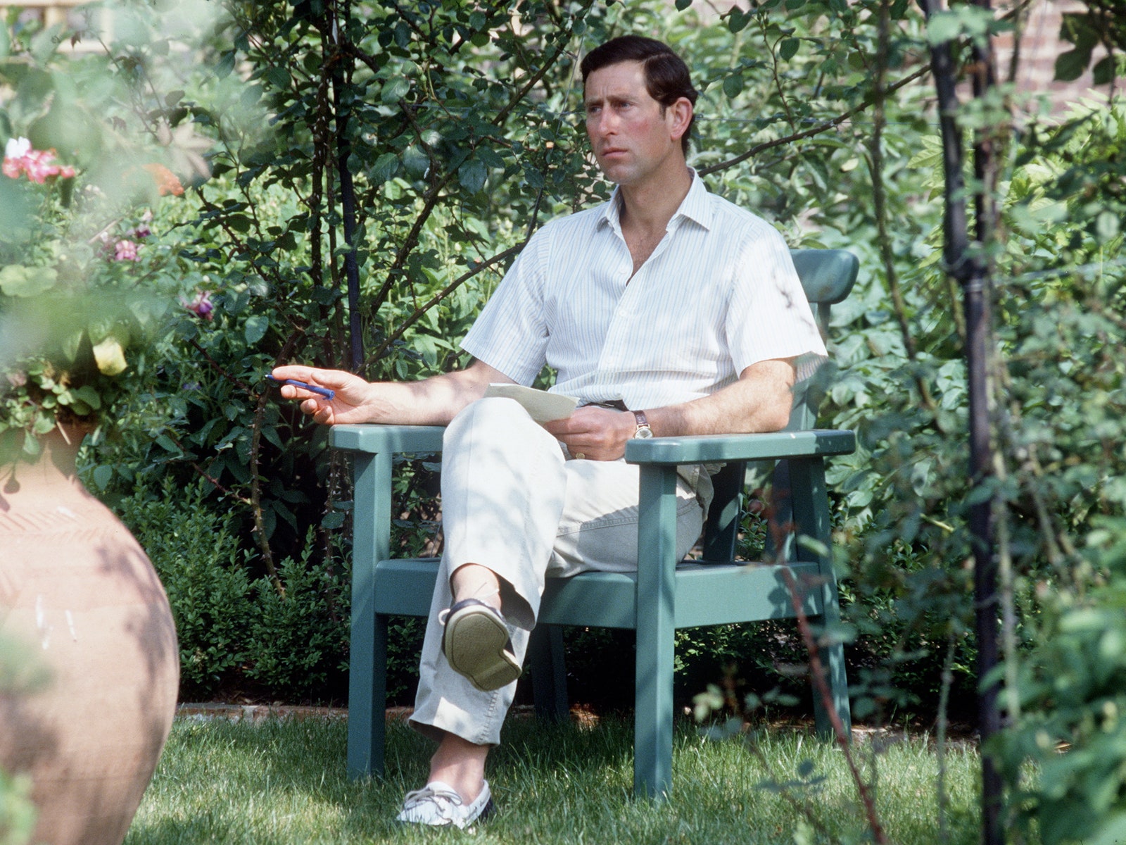 Prince Charles at Highgrove in 1986.nbsp